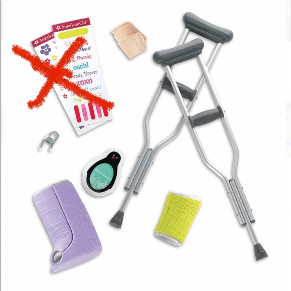 American Girl wheelchair, crutches, cast, boot etc - Picture 2 of 3